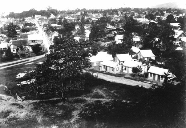 Port of Spain - From the Hills  Looking along Prince Street to Brunswick (Woodford) Square).jpg