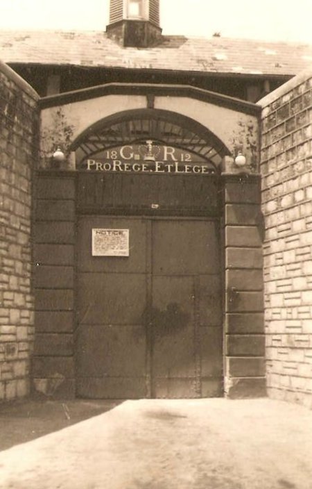 Royal Gaol. Frederick Street, Port of Spain. Entrance to the Original sign has since been removed..jpg